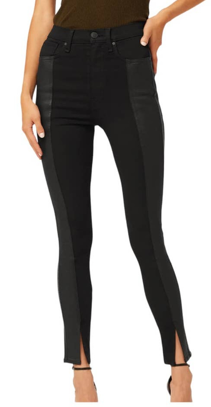 Hudson jeans black Centerfold Extreme high rise super skinny size 25